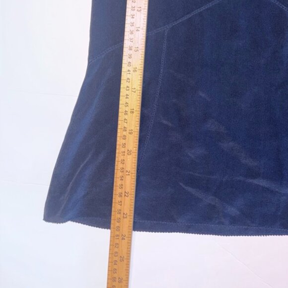 Tory Burch 100% Silk Navy Blue Sleeveless Blouse Capsule Wardrobe Timeless sz 6 - Picture 6 of 6